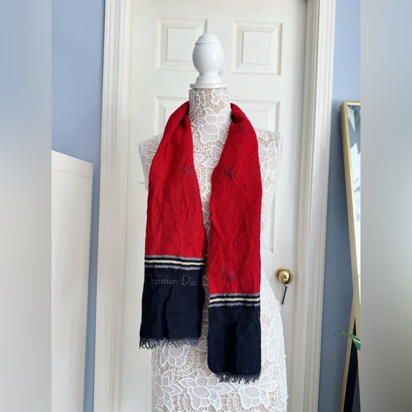 Authentic Dior Wool Scarf - Picture 1 of 15